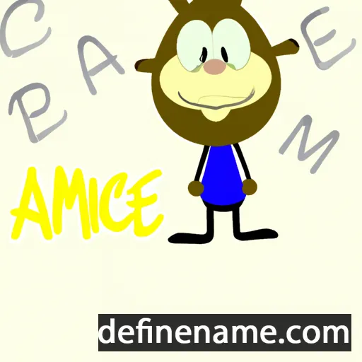 cartoon of the name Âmice