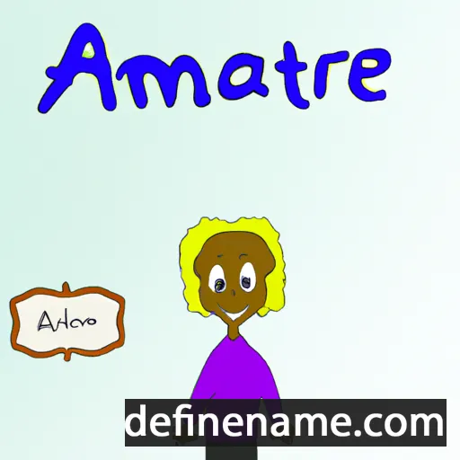 cartoon of the name Amâtre