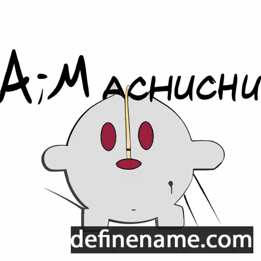 cartoon of the name Amanchuu