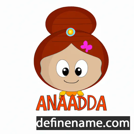 cartoon of the name Amandia