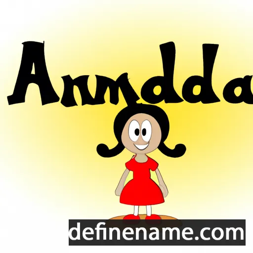 cartoon of the name Amandita