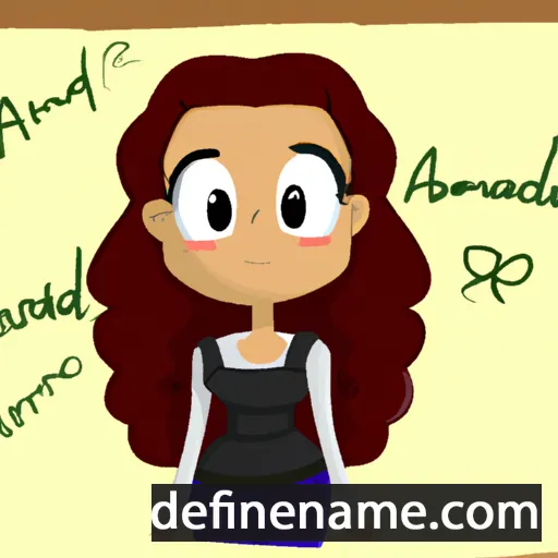 cartoon of the name Amandyne