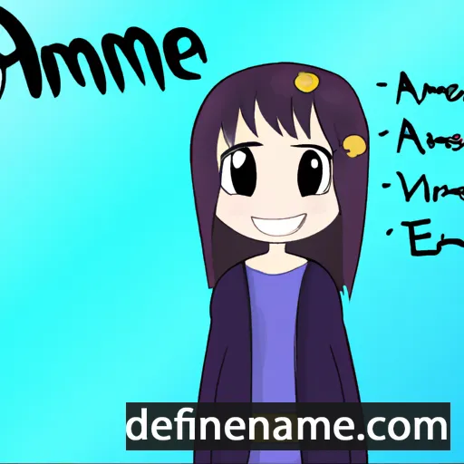 cartoon of the name Amane