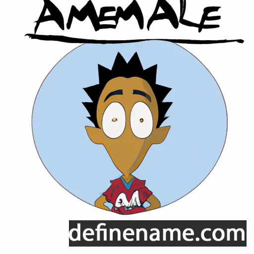 cartoon of the name Amanieu