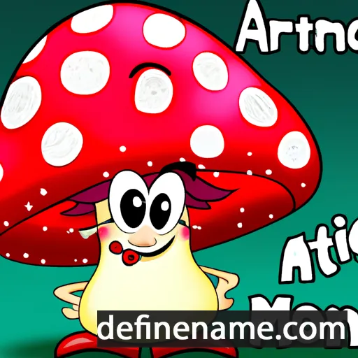 cartoon of the name Amanitore