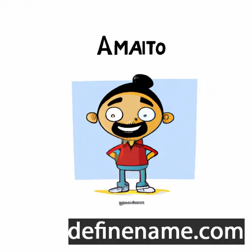 cartoon of the name Amanjot