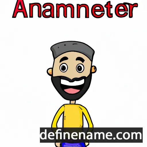 cartoon of the name Amanpreet