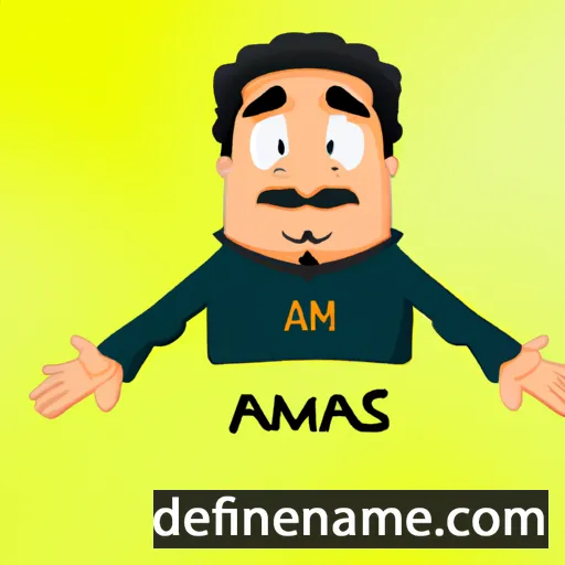 cartoon of the name Amans