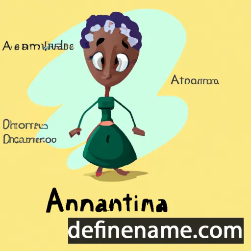 cartoon of the name Amantia