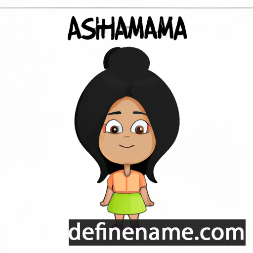 cartoon of the name Amanusha