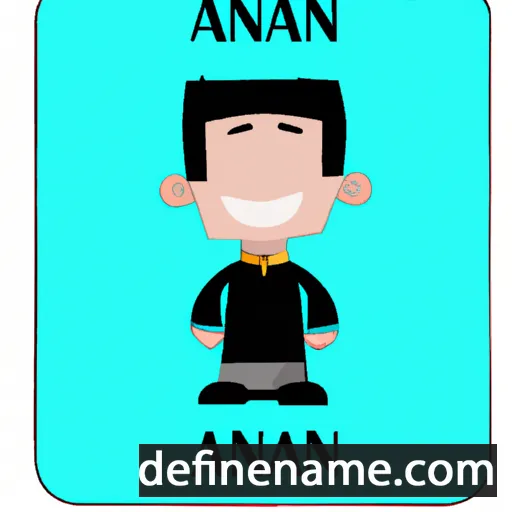 cartoon of the name Amanzhan