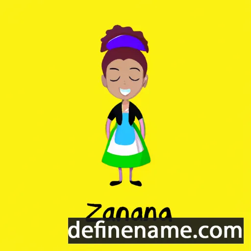 cartoon of the name Amanzia