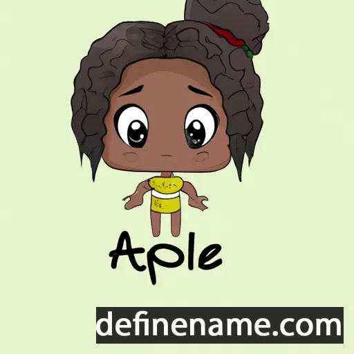 cartoon of the name Amapele