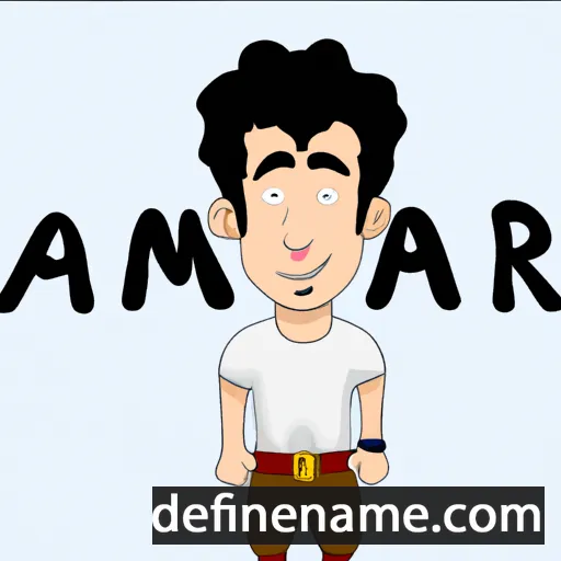 cartoon of the name Amar