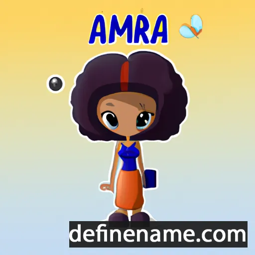 cartoon of the name Amara