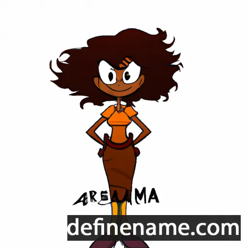 cartoon of the name Amarea