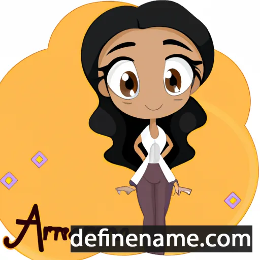 cartoon of the name Amariana