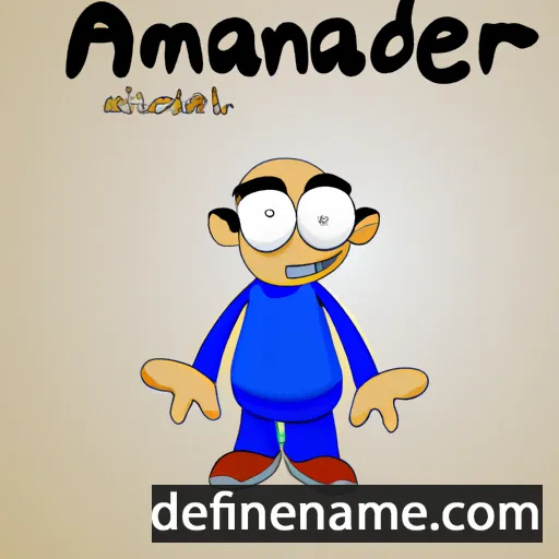 cartoon of the name Amarmend