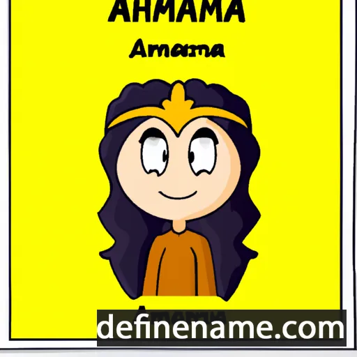 cartoon of the name Amarrah