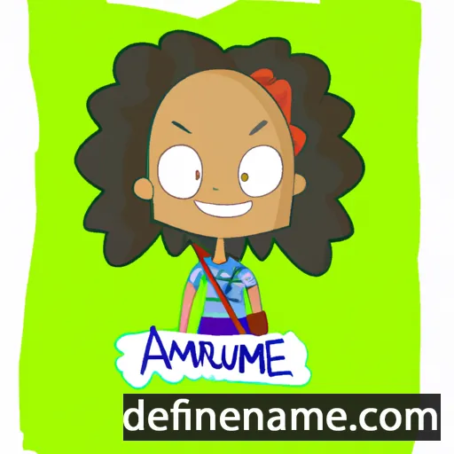 cartoon of the name Amaurie