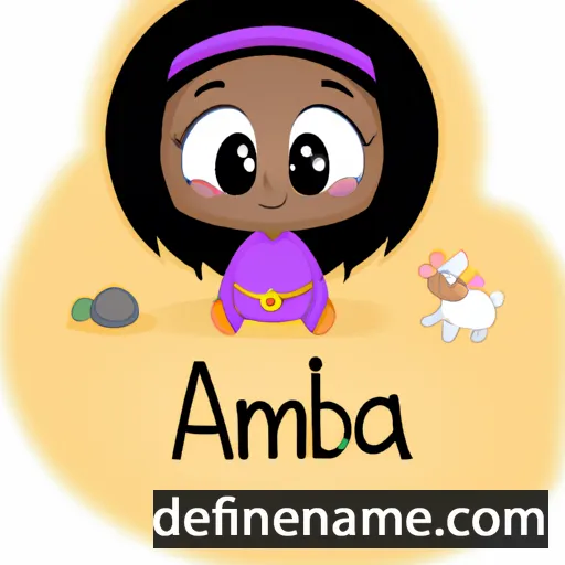 cartoon of the name Amba