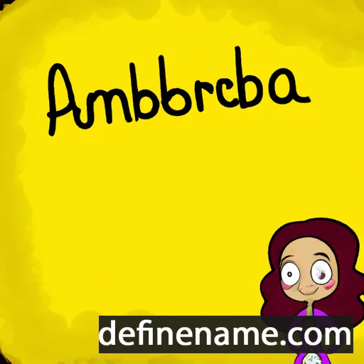 Ambarina cartoon