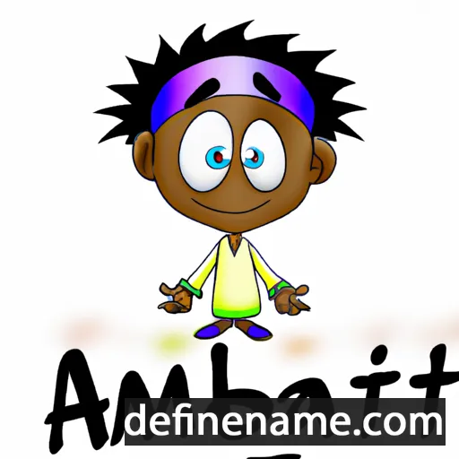 cartoon of the name Ambati