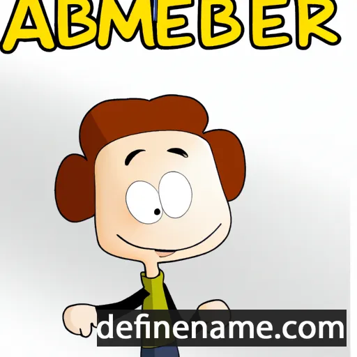 cartoon of the name Ambèrt