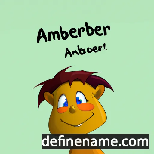 cartoon of the name Amberki