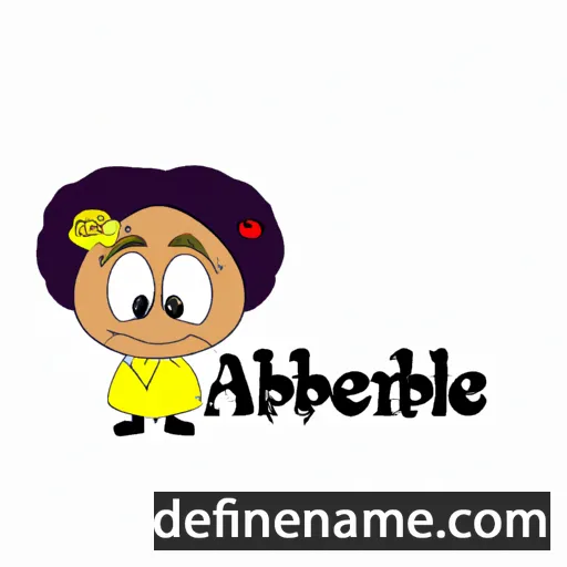 cartoon of the name Amberle