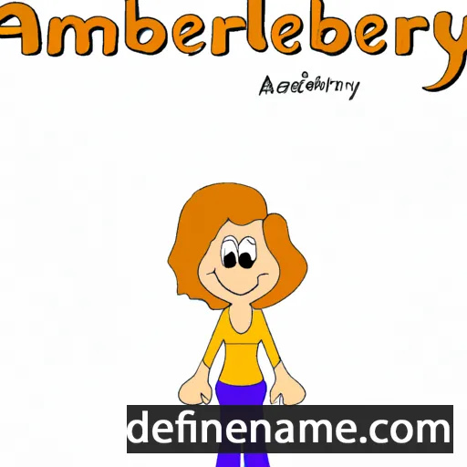 cartoon of the name Amberley