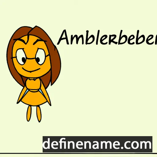 cartoon of the name Amberline