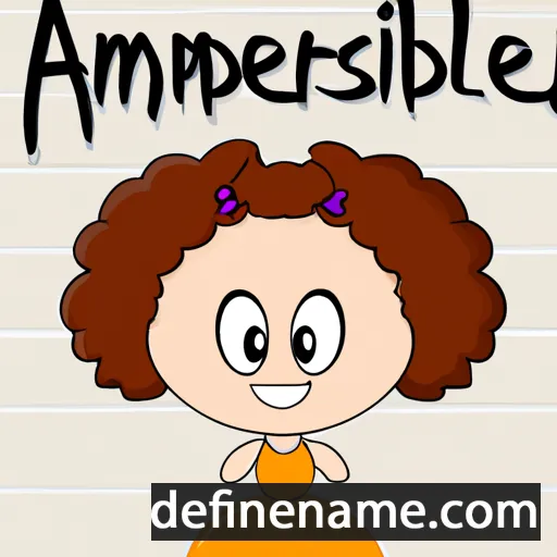 cartoon of the name Amberlise