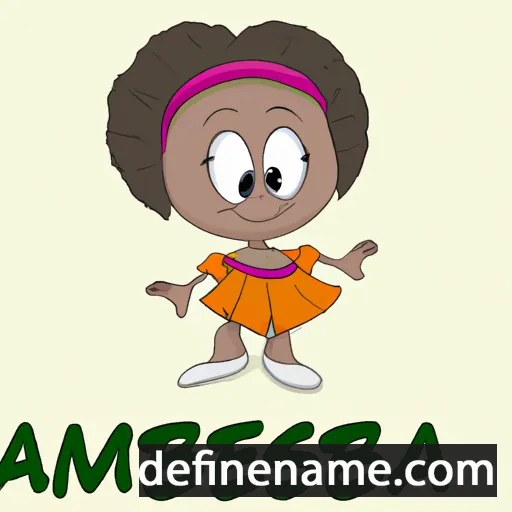 cartoon of the name Ambesa