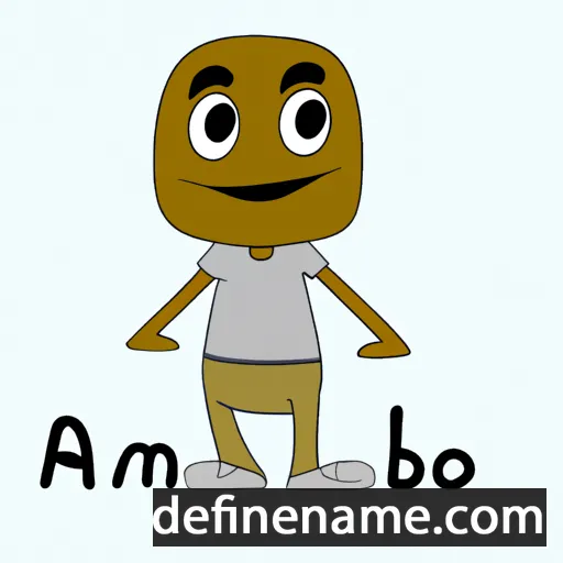 cartoon of the name Ambo