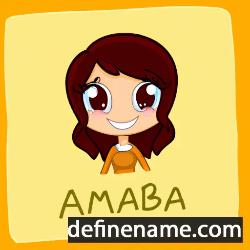 cartoon of the name Ambra