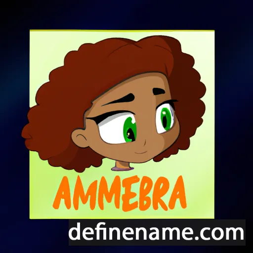 cartoon of the name Ambria