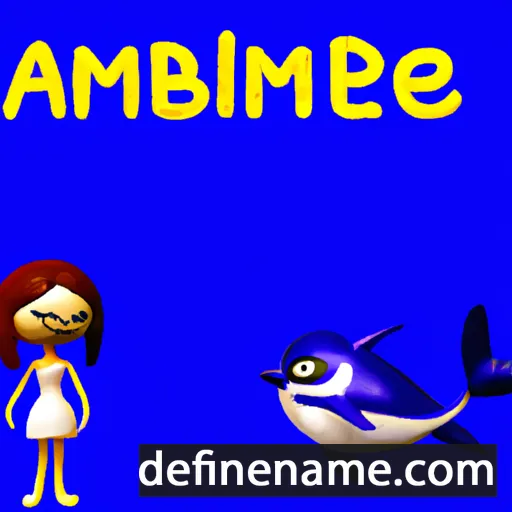 cartoon of the name Ambriël