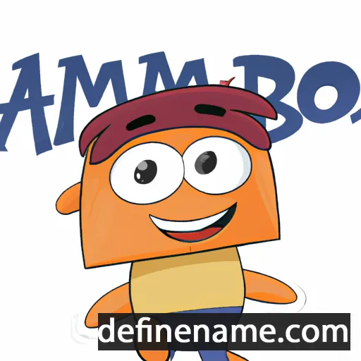 cartoon of the name Ambró