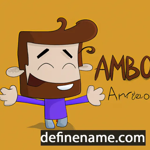 cartoon of the name Ambròs