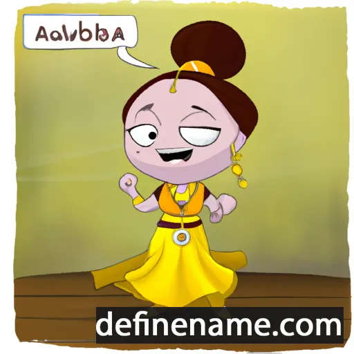 cartoon of the name Ambuja