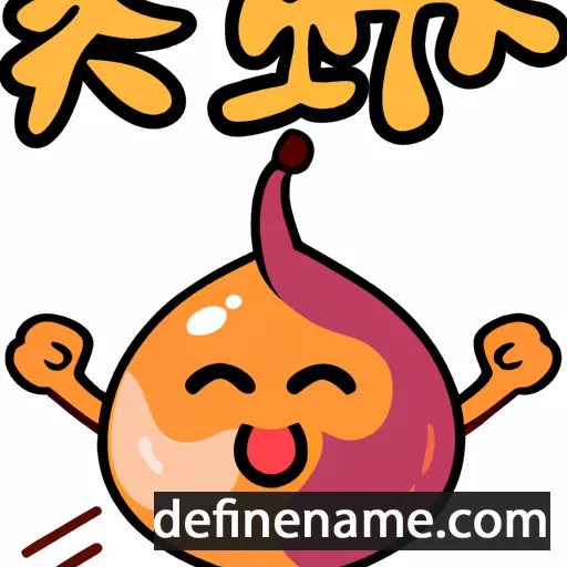 cartoon of the name Ame-no-uzume