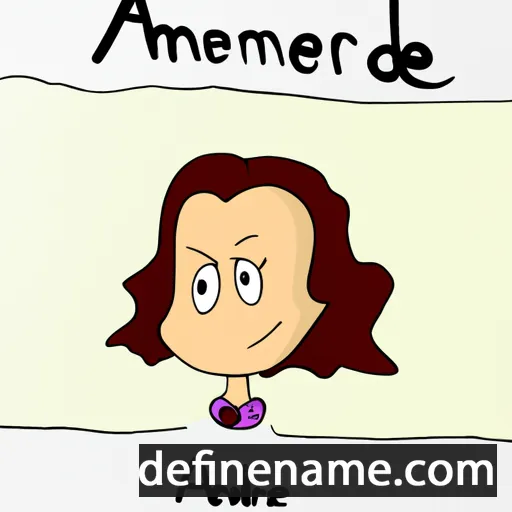 cartoon of the name Amédérine