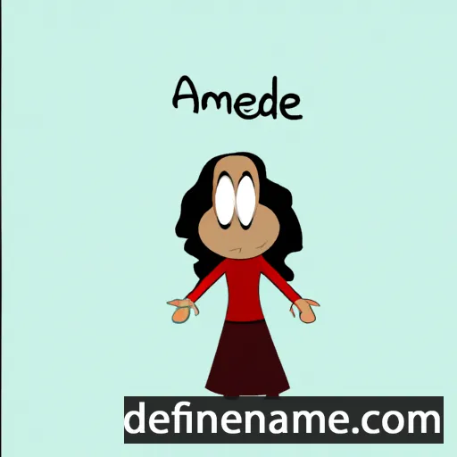 cartoon of the name Aménaïde