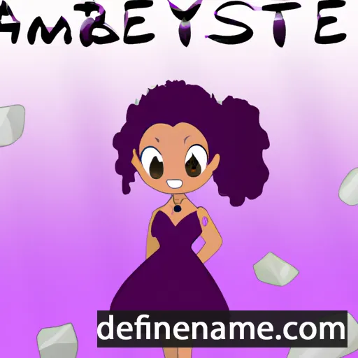 cartoon of the name Améthyste