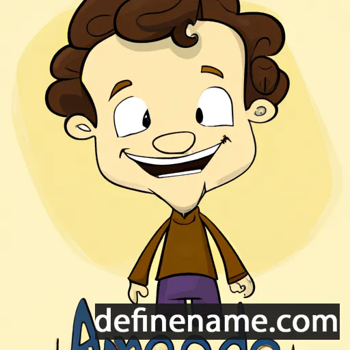 cartoon of the name Amedeu