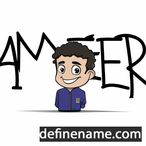 cartoon of the name Ameer