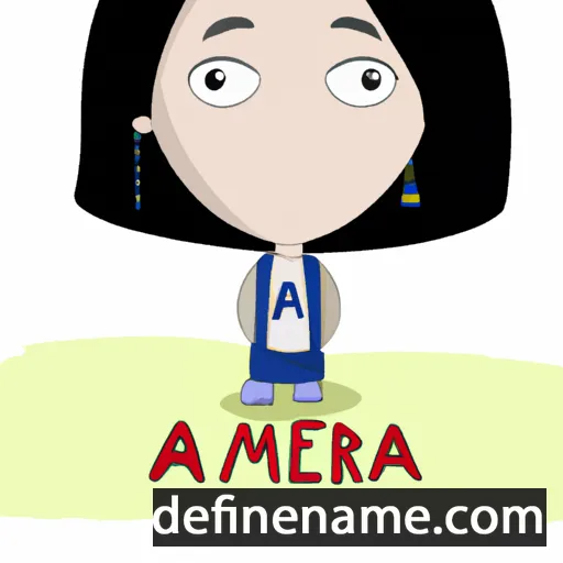 cartoon of the name Ameera