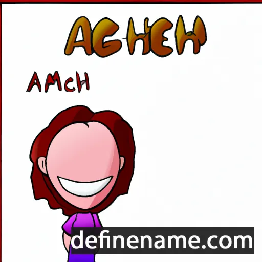 cartoon of the name Ameigh