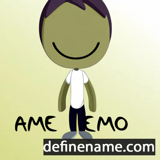 cartoon of the name Ameko